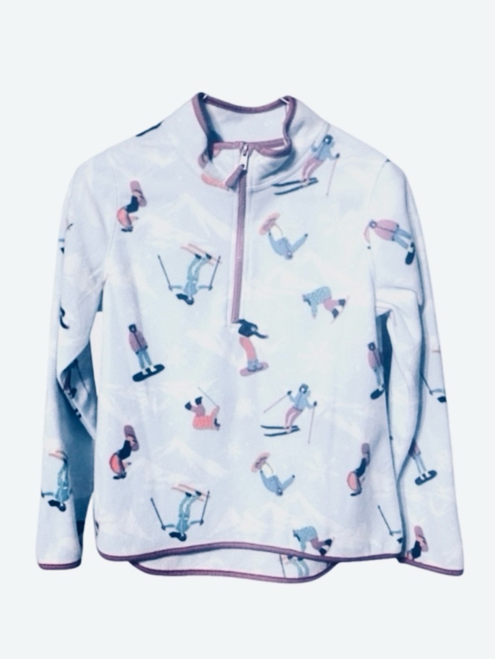 Athletic Works Fleece  Top Ski Print